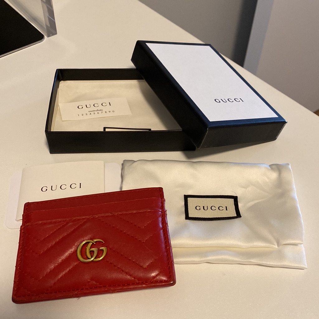 Gucci Gg Marmont Leather Card Holder